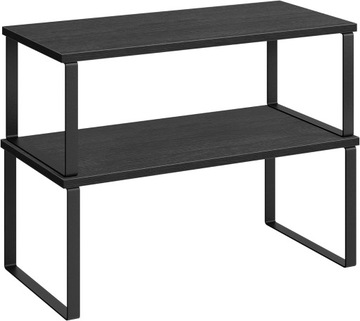 PÓŁKI REGAŁ ORGANIZER KOMPLET 2 STYL LOFT INDUSTRIALNY CZARNY - 40 cm -