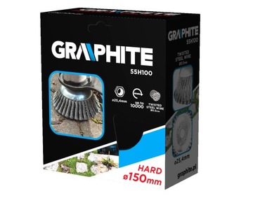 Проволочная щетка для кусторезов 150 х 25,4 мм