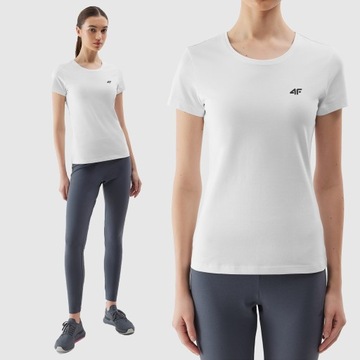 T-SHIRT 4F KOSZULKA DAMSKA SPORTOWA BAWEŁNIANA SS24