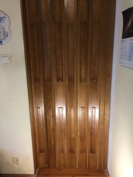 МАССИВНЫЕ МАССИВНЫЕ деревянные складные двери, 80 см, из сосны, на заказ.