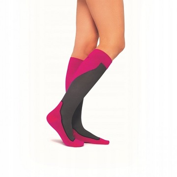 JOBST SPORT Podkolanówki uciskowe róż/szary RS, ZP