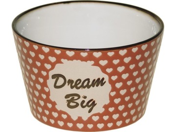 TALERZ Głęboki DO ZUPY Miska DREAM BIG WALENTYNKI