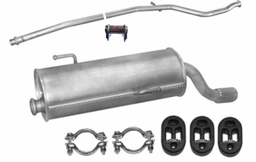 Peugeot 206 + 1,1 1,4 tlumik rura komplet zestaw