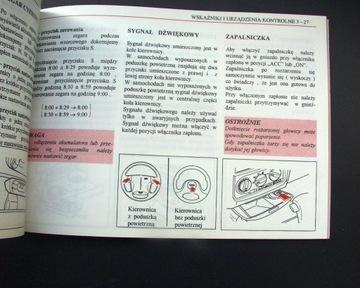 DAEWOO Nubira I (02.1999) - Instrukcja Obsługi