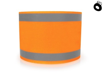 Светоотражающий ремешок на руку, широкий 10 ОРАНЖЕВЫЙ