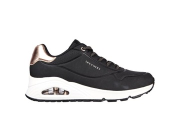buty sneakers damskie Skechers Uno-Shimmer Away 155196-BLK 38,5