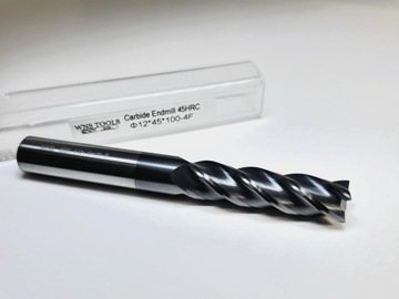 Frez węglikowy VHM ⌀12 x 45 x 100 45HRC WNS-TOOLS