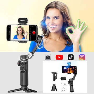 ПОДВЕСНОЙ СТАБИЛИЗАТОР ДЛЯ ТЕЛЕФОНА, 3 ОСИ, РУКОВОДСТВО | ДЕРЖАТЕЛЬ ДЛЯ ТЕЛЕФОНА, СМАРТФОНА