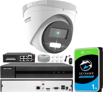 Zestaw do monitoringu Hikvision CCTV-KIT-ColorVu-2MPX-KP-8CH