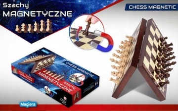 Gra Szachy drewniane magnetyczne
