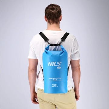 ВОДОНЕПРОНИЦАЕМАЯ ПАРУСНАЯ СУМКА Водонепроницаемый РЮКЗАК ДЛЯ АКСЕССУАРОВ 20 Л NILS CAMP