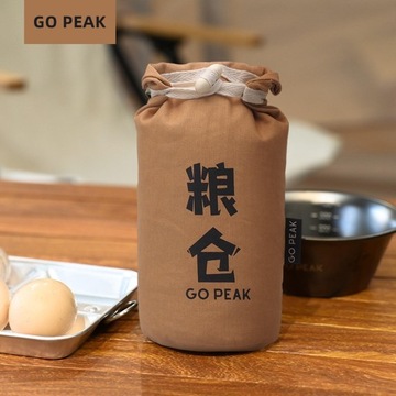 Многоразовая сумка для круп на шнурке Холщовая сумка Контейнер для пищевых продуктов Коричневый