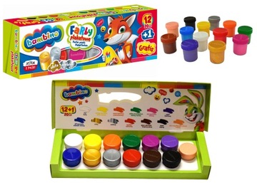BAMBINO FARBY PLAKATOWE 12+1 KOL ZŁOTA SREBRNA