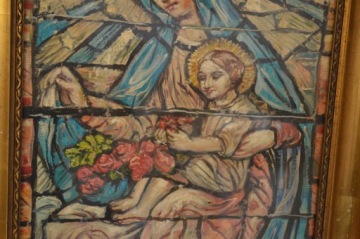 HOLY OLD PICTURE BY JAN STYKA - витраж Богородица