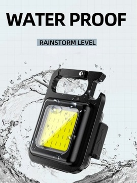 Мини-яркий USB-перезаряжаемый фонарик-ключ