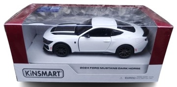 MODEL Kinsmart 1:38 2024 FORD MUSTANG DARK HORSE w opakowaniu