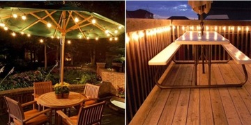 ГИРЛАНД СОЛНЕЧНЫЕ САДОВЫЕ ЛАМПЫ 30x LED 6,2м