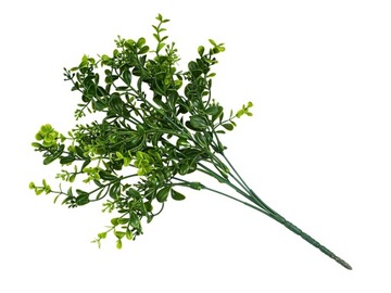 ИСКУССТВЕННЫЕ ЗЕЛЕНЫЕ РАСТЕНИЯ МАЛЕНЬКИЕ ЛИСТЬЯ МИНИ ВЕТКА САМШИТА ДЛЯ ДЕКОРОВ