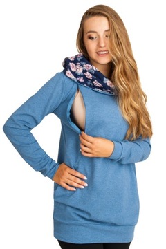 BLUZA CIĄŻOWA ROSALIA DO KARMIENIA XXL czarny
