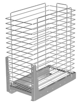 NOMET Kosz CARGO 50 mini dociągiem srebrny W-2316M