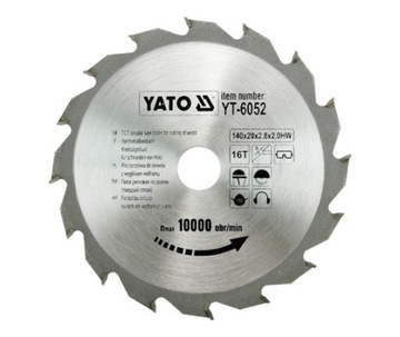 TARCZA WIDIOWA 140X16TX20 MM YATO