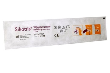 SIKATRIS SILIKONOWY PLASTER NA BLIZNY POOPERACYJNE CESARSKIE CIĘCIE