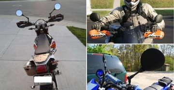 ЗЕРКАЛО Cross Quad KTM СКЛАДНОЕ круглое черное