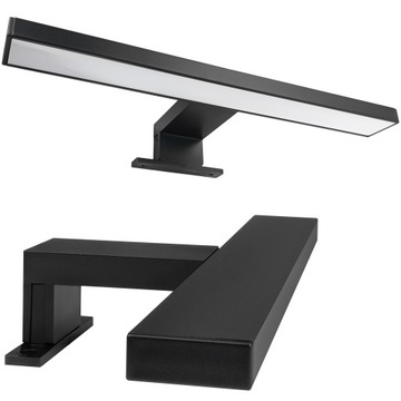 LAMPKA ŁAZIENKOWA NA SZAFKĘ LAMPA NAD LUSTRO LED CZARNY KINKIET NASZAFKOWY