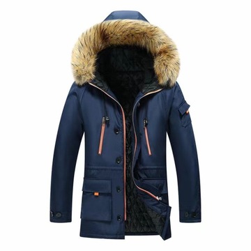 KURTKA MĘSKA ZIMOWA PARKA OCIEPLANA PŁASZCZ PŁASZCZYK R.5XL