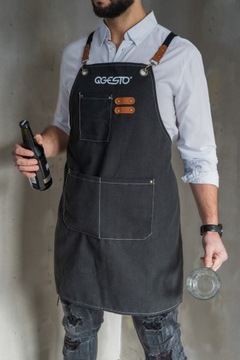 ФАРТУК QGESTO Кухонный Официант Бармен Парикмахерская Защитный