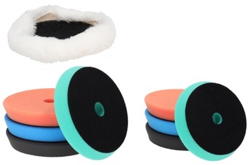 POLERKA SAMOCHODOWA DEDRA DA Maszyna polerska 2 pady 125 150mm + 8 gąbek