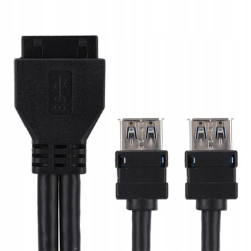 USB3.0 19/20-контактный кабель для монтажа на передней панели