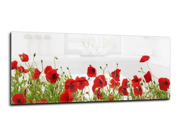 panel szklany między meble dekor 125x50 maki