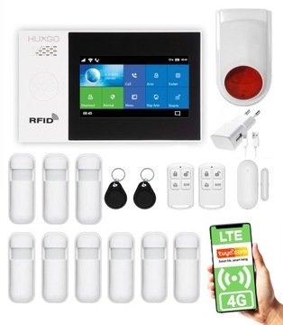 Bezprzewodowy alarm GSM WiFi zestaw TUYA LTE 4G PL