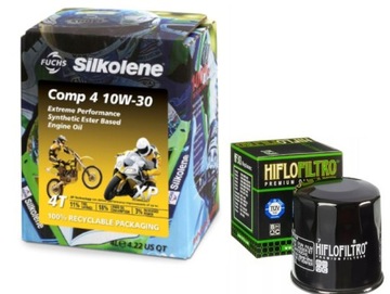 Olej do motocykla SILKOLENE COMP 4 10w30 + FILTR