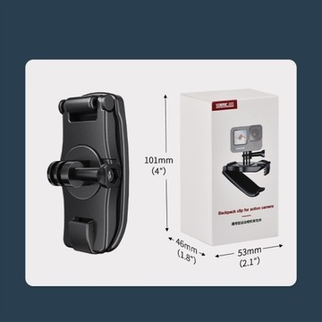 UCHWYT ZACISKOWY PLECAKA DLA INSTA360 X3/ ACTION 3
