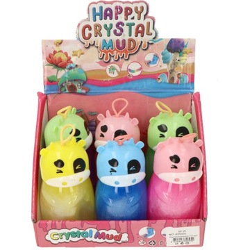 GLUTEK SLIME Z BROKATEM MIX 6SZT