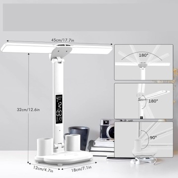 Czytania Lampa Biurkowa z Uchwytem na Długopis