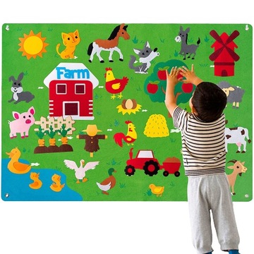 Educational board FELT MAT SET OF FELT FARM BOARDS