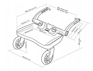 Удлинитель для коляски Lascal T-LAS-02951