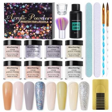 Zestaw do Manicure Tytanowy 8 kolorów