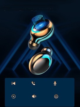 БЕСПРОВОДНЫЕ НАУШНИКИ + СВЕТОДИОДНЫЙ ЗВОНОК POWERBANK