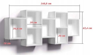 ПОДВЕСНАЯ КНИЖНАЯ ПОЛКА НАСТЕННЫЙ КНИЖНЫЙ ШКАФ ДЛЯ ГОСТИНОЙ СПАЛЬНИ ОФИС ДУБ РЕСТОРАННЫЙ
