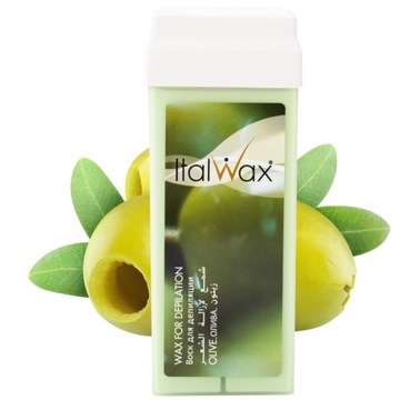 ITALWAX Wosk do depilacji ciała w rolce Olive oliwkowy roll on 100ml