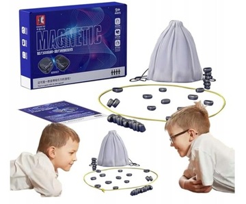 KAMIENIE MAGNETYCZNE SZACHY Magnetyczna gra w szachy planszowa gra strategi