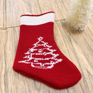 РОЖДЕСТВЕНСКИЕ носки для подарков, камин, 6 шт, 20 см