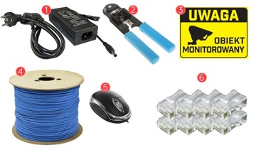 Цифровой IP-мониторинг, 3 камеры, 4 Мп, внешний PoE, встроенный микрофон