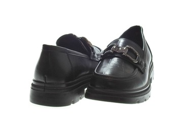 Мокасины чёрные на мягкой подошве, размер 40.