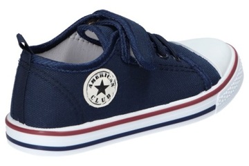 ДЕТСКИЕ КРОССОВКИ НА КОЖАНОЙ СТЕЛКЕ AMERICAN CLUB NV НА ЗАВИСКЕ R 29