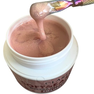 Żel budujący do paznokci Claresa Soft&Easy Champagne 45g szampan + PILNIK
